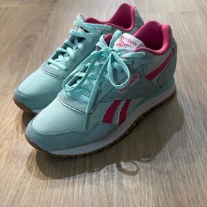 Reebok Pink and White Sneakers